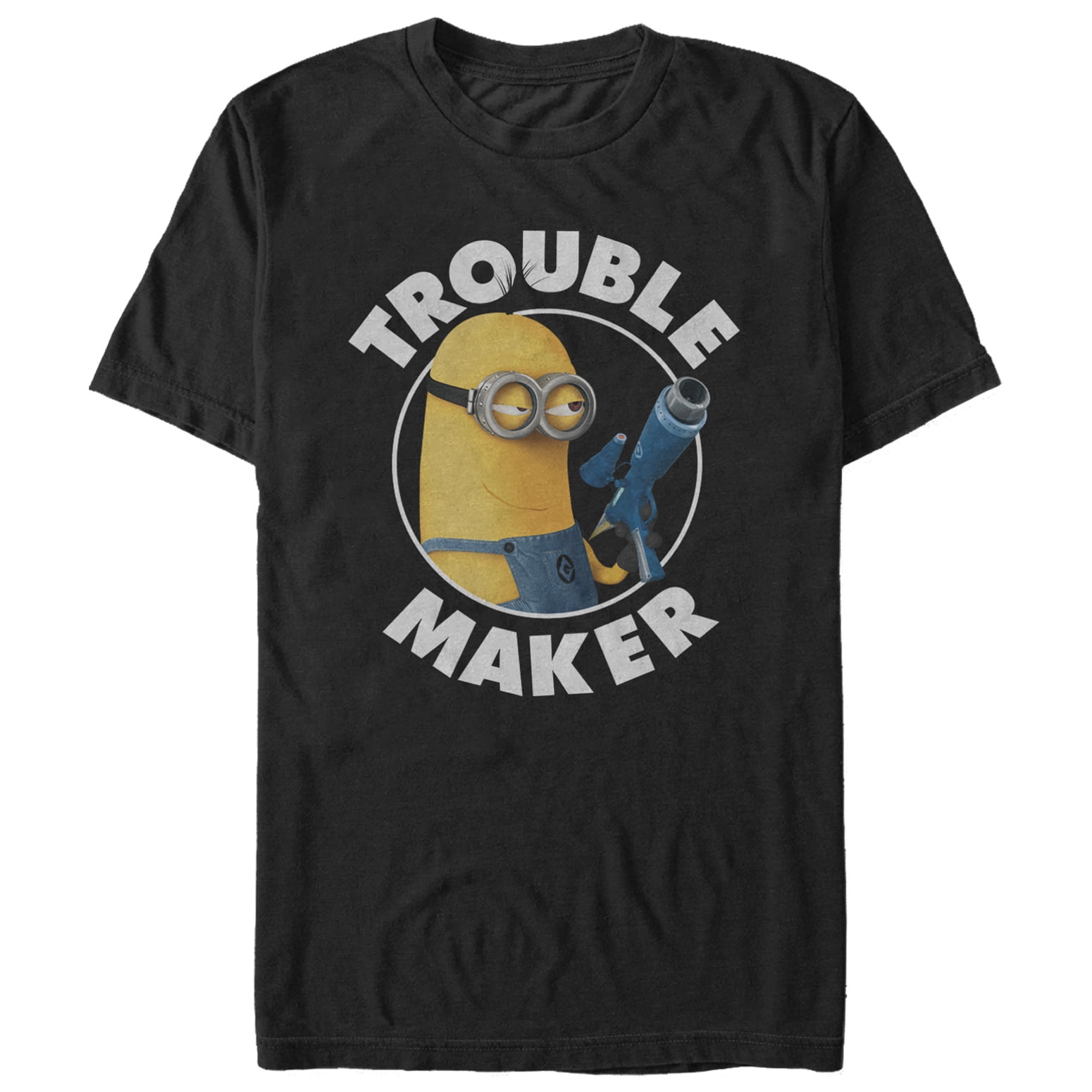 Despicable Me Minions Boys Here/'s Trouble t shirt top long sleeve New with tags