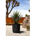 thumbnail image 6 of Veradek Mason Series Kona 20" Plastic-Stone Planter - Black, 6 of 10