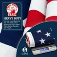 thumbnail image 3 of Anley Rip-Proof Drapeau Américain des États-Unis à Double Face 3 Plis 3 X 5 Pieds - les Drapeaux des États-Unis les Plus Résistants et les Plus Durables 3 X 5 Pi, 3 of 7