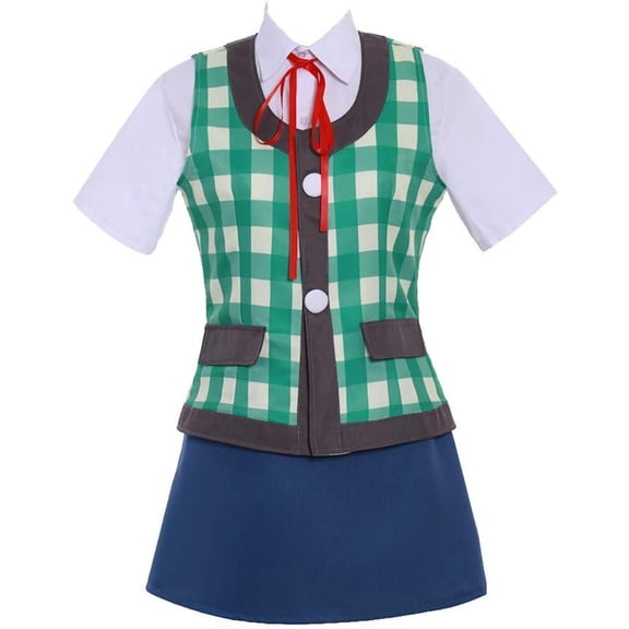 Isabelle Summer Outfit - Cute Shirt, Vest, Skirt, and Ribbon Set
