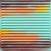 261 - Ridged Metal 2 ft. x 2 ft. PVC Lay-in Ceiling Tile in Rustic Ocean (200 sq.ft / Pack) - 50 Pieces