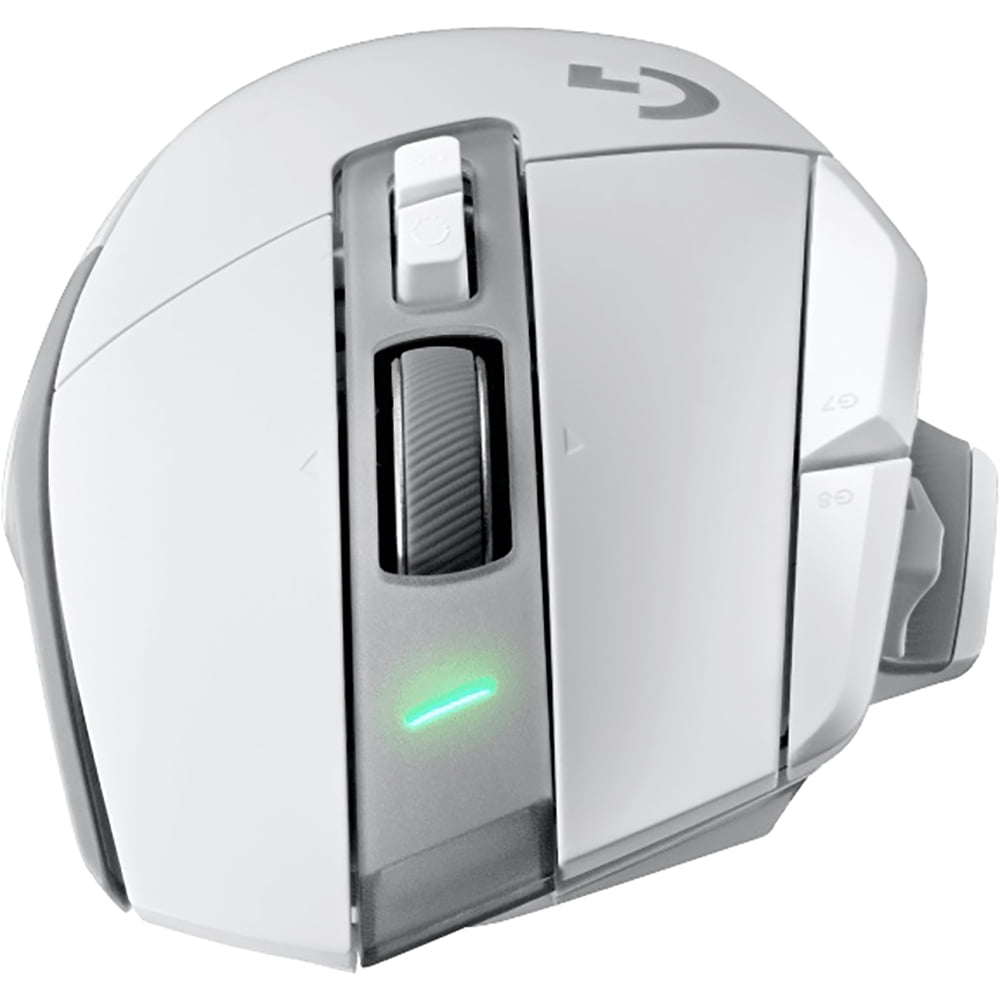 Logitech 910-006187 G502 X Lightspeed Wireless Gaming Mouse White Bundle with Deco Essentials Keyboard and Mouse Gel Memory Foam Wrist Pads, Universal Design, Added Comfort
