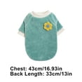 thumbnail image 2 of Moocorvic Dog Sweaters for Small Dogs Girl/Boy, Soft Warm Fleece Vest Button Easy to Wear On/Off Pet Clothes(Green,L), 2 of 7