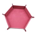thumbnail image 3 of Bandeja hexagonal para dados, organizador duradero de doble cara, soporte para caja de almacenamiento, dados plegables Rosado CUTICAT bandeja de dados, 3 of 7