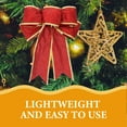 thumbnail image 4 of SKISUNO Classic Bow Shape Artware Tree Topper Home Decor Enthusiasts 6Pcs 9.04X7.07X1.18in, 4 of 6