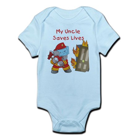 

CafePress - Firefighter Uncle Infant Bodysuit - Baby Light Bodysuit