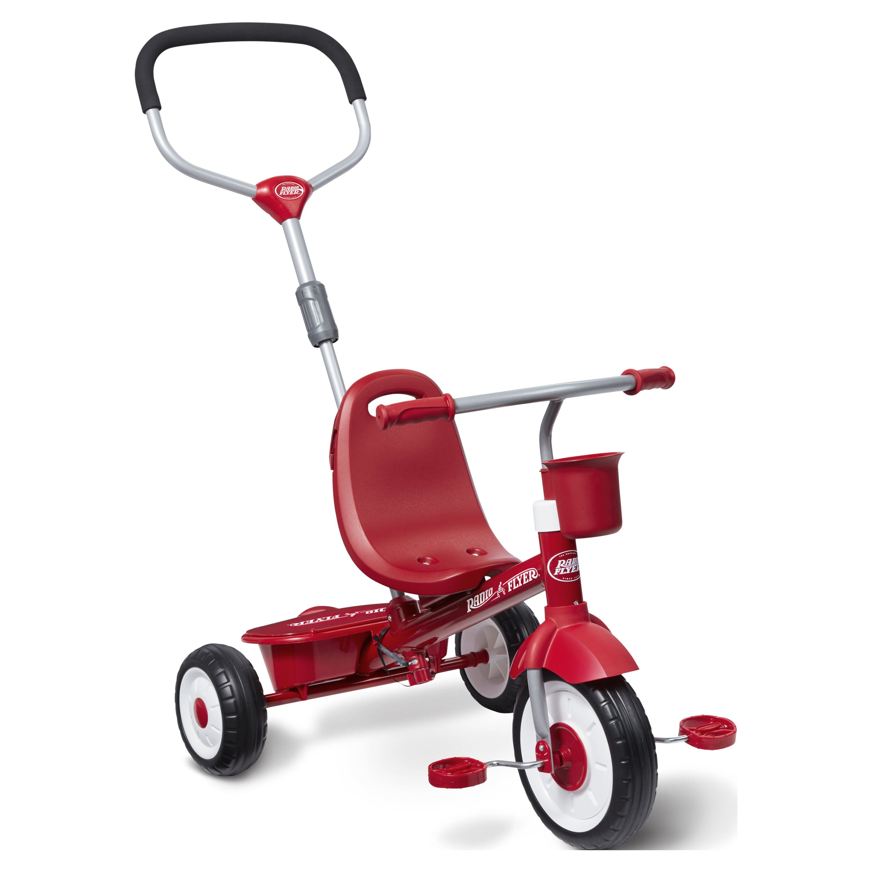 Radio Flyer, 4-in-1 Stroll 'n Trike, Classic Rider, Steer Tricycle, Grows  with Child, Red - Walmart.com