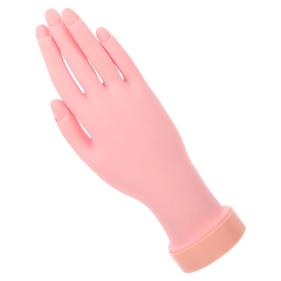 HOMEMAXS Mannequin Hand for Nails Practice Flexible Bendable Fake Hand Manicure Nail Practice Hand