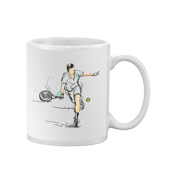 Abstract Tennis Player Shape. Mug Unisex's -Image by Shutterstock