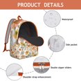 thumbnail image 4 of Airy Sunflower Floral Design Backpack for School College, Spacious Bookbag with Laptop Compartment, Tough Backpack Gift for Travel and Work, 4 of 5