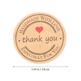thumbnail image 2 of OULII 25 Sheets Thank You Stickers Labels Kraft Paper for Envelope Sealing Small Business, 2 of 8