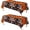 Black, variant on PETGLE 2 Pack Luau Party Decorations - Plastic Tablecloth for Hawaiian Theme Party Decorations | Tropical Summer Beach Pool Birthday Backdrop Favors Supplies