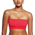 thumbnail image 1 of Sostén INLYRIC Mujer Bandeau Sin Tirantes Sin Costuras Rojo Brillante XL, 1 of 6