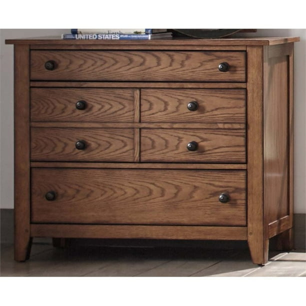 Shop for 3 or fewer drawer dressers in dressers. liberty furniture grandpa s cabin 3 drawer dresser in aged oak