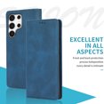 thumbnail image 4 of Allytech Magnetic Case for Samsung Galaxy S23 Ultra, [3 Card Slots] [1 Cash Slots] Slim PU Leather Shockproof Camera Lens Protection Kickstand Magnetic Closure Luxury Case for Women Men - Blue, 4 of 7