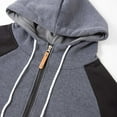 thumbnail image 4 of Nebwoak Mens Hoodie Jackets Zip up- Lightweight Long Sleeve Quick-Dry Casual Track Jacket Dark Gray Size S-2XL, 4 of 7