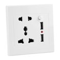 thumbnail image 2 of Cargador de enchufe de toma de corriente de pared eléctrico de control de interruptor con 2 puertos USB (110-250V) NikouMX Muebles, 2 of 8