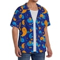 thumbnail image 2 of Sikiie Colorful Yin Yang Men's Cuban Shirt, Hawaiian Shirts, Business Casual Button Down Shirts, Short Sleeve Shirt-Large, 2 of 5