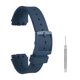 thumbnail image 1 of Correa de reloj de silicona Uxcell de 20 mm, liberación rápida, hebilla de plástico y barra de resorte de acero inoxidable para hombres y mujeres, azul oscuro, 1 of 7