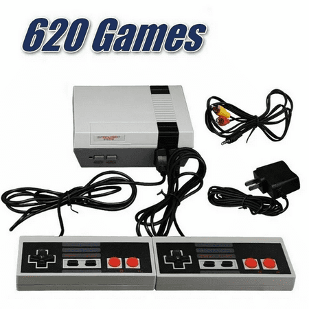 Mini Game Console Childhood Video Game Consoles Built-in 620 Games with NES Dual Controllers Handheld Game Player Console Classic System Edition Plug & Play For Kids & Adults