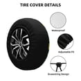 thumbnail image 4 of Bingfone Sport Monster Spare Tire Cover Weatherproof Universal Wheel Protectors For Rv Camper Travel Trailer Suv Truck-14 Inch, 4 of 9