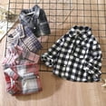 thumbnail image 5 of Usaibhir Toddler Boys Vintage Plaid Jacket Lapel Long Sleeve Button Down Shirts Coat Casual Fall Outwear Clothes 13M-7Y, 5 of 6