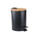 thumbnail image 1 of Bewildely Cubo de basura de pie, cubo de basura multifuncional de gran capacidad para baño, cocina, sala de estar y oficina Almacenamiento y organización del hogar 3L/Negro/(17*23.5 cm), 1 of 6