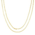 thumbnail image 1 of 14K Yellow Gold Diamond Cut Rope Chain Necklace for Men and Women â€“ Measures 2mm Thickness x 30 Inches Length, 1 of 7