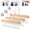 3 Hangers +3 Hooks, variant on Topekada 3 Pack Belt and Bra Hangers with Hooks,Space Saving Bra Hangers for Closet and Laundry,360 Degree Rotating Wooden Tie Hanger with 8 Hooks for Tank Top,Jeans,Scarf(Nature)