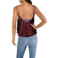 thumbnail image 2 of FREE PEOPLE Womens Burgundy Spaghetti Strap Satin Tank Top Size: S, 2 of 2