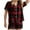 Red, variant on CAUYDY Halloween Pajamas Women Fall Graphic Button Up Sleepwears Loungewear Ladies 2 Piece Top and Shorts Pjs Sets(Red,L)
