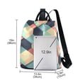 thumbnail image 3 of FORMRS Women's Travel Backpack Purse Anti-Theft Hidden Pockets Casual Shoulder Bag, Pink Cubes, 3 of 7
