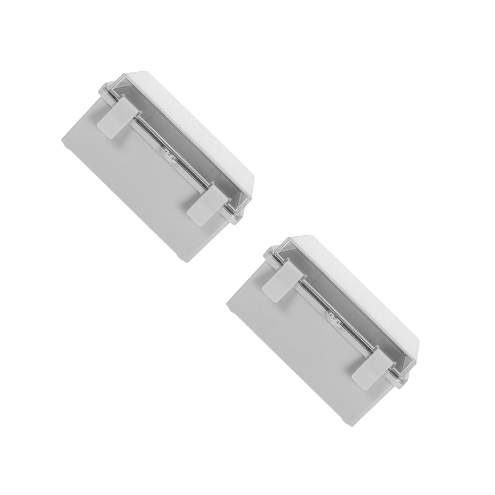DINHEAROM Weatherproof Plastic Junction Box, Easy Wiring and Reliable, 2Pcs