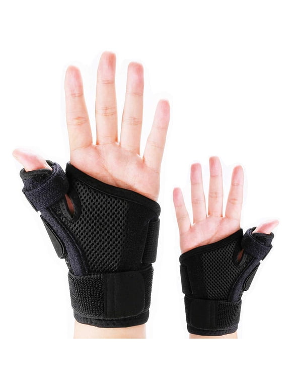 Thumb Splint with Wrist Support Brace-Thumb Brace for Carpal Tunnel or Tendonitis Pain Relief,Wrist Brace Fits Both Left and Right Hands,Thumb Spica Splint Stabilizer for Men or Women