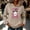 Brown, variant on Womens Breast Cancer Awareness Hoodie Pink Ribbon Hall-oween Graphic Pullover Sweatshirt,Size 2XL