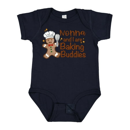 

Inktastic Nonna and I Are Baking Buddies Boys or Girls Baby Bodysuit