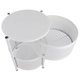 thumbnail image 4 of Estante Giratorio De Almacenamiento De Cocina Almacenamiento De Cocina Estante Giratorio Cesta Giratoria De Metal Estable Con Ruedas Para Frutas Verduras Redondo Blanco 4 Capas ANGGREK FE3117, 4 of 8