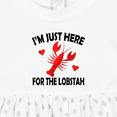 thumbnail image 4 of Inktastic Just Here for the Lobster Girls Baby Dress, 4 of 5