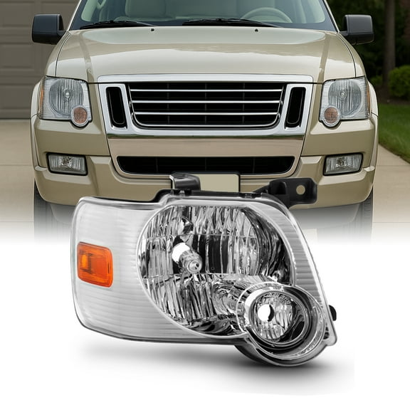 AKKON - For 2006 2007 2008 2009 2010 Ford Explorer Passenger Right Side Headlight Headlamp 06 07 08 09 10
