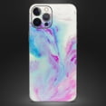 thumbnail image 4 of DesignSkinz Marbleized Soft Blue V32 Full-Body Skin Decal Wrap Cover for iPhone 15 Pro Max, 4 of 9