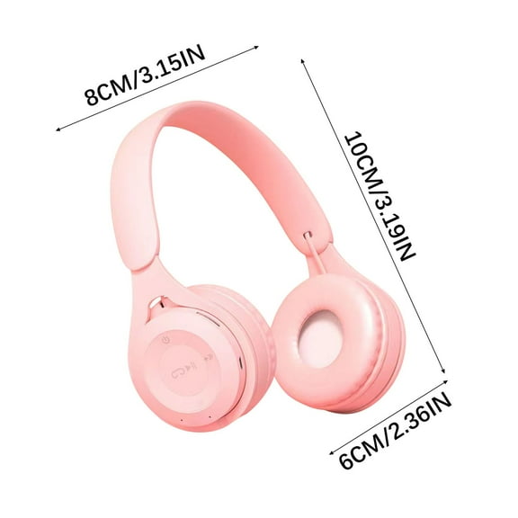 Hwkond Gaming Headphones New Headworn Bluetooth Earphones Macaron Folding Bluetooth Earphones For Student Home, Christmas Gift Up to 25% Off