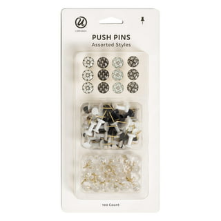 Gold Push Pins Set, 465 Pcs Gold Thumb Tacks Decorative Push Pins for Cork  Board with Push Pin Hook Pushpin Clip 5 Style Gold Office Accessories for