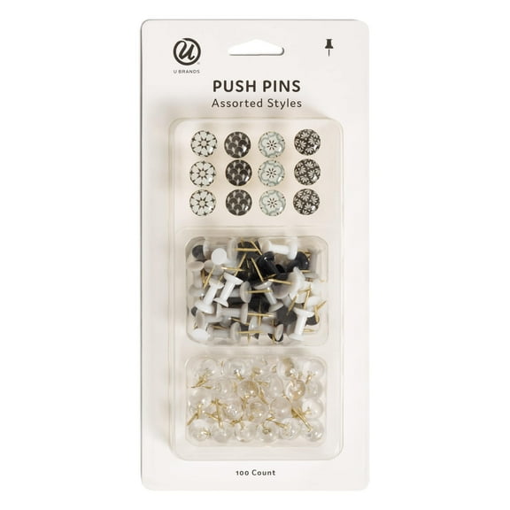 U Brands 100 Count Push Pins