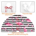 thumbnail image 6 of Kll 48" Christmas Tree Skirt Flamingos Xmas Tree Skirts Mat For New Year Xmas Holiday Party Indoor Outdoor Home Decoration, 6 of 9