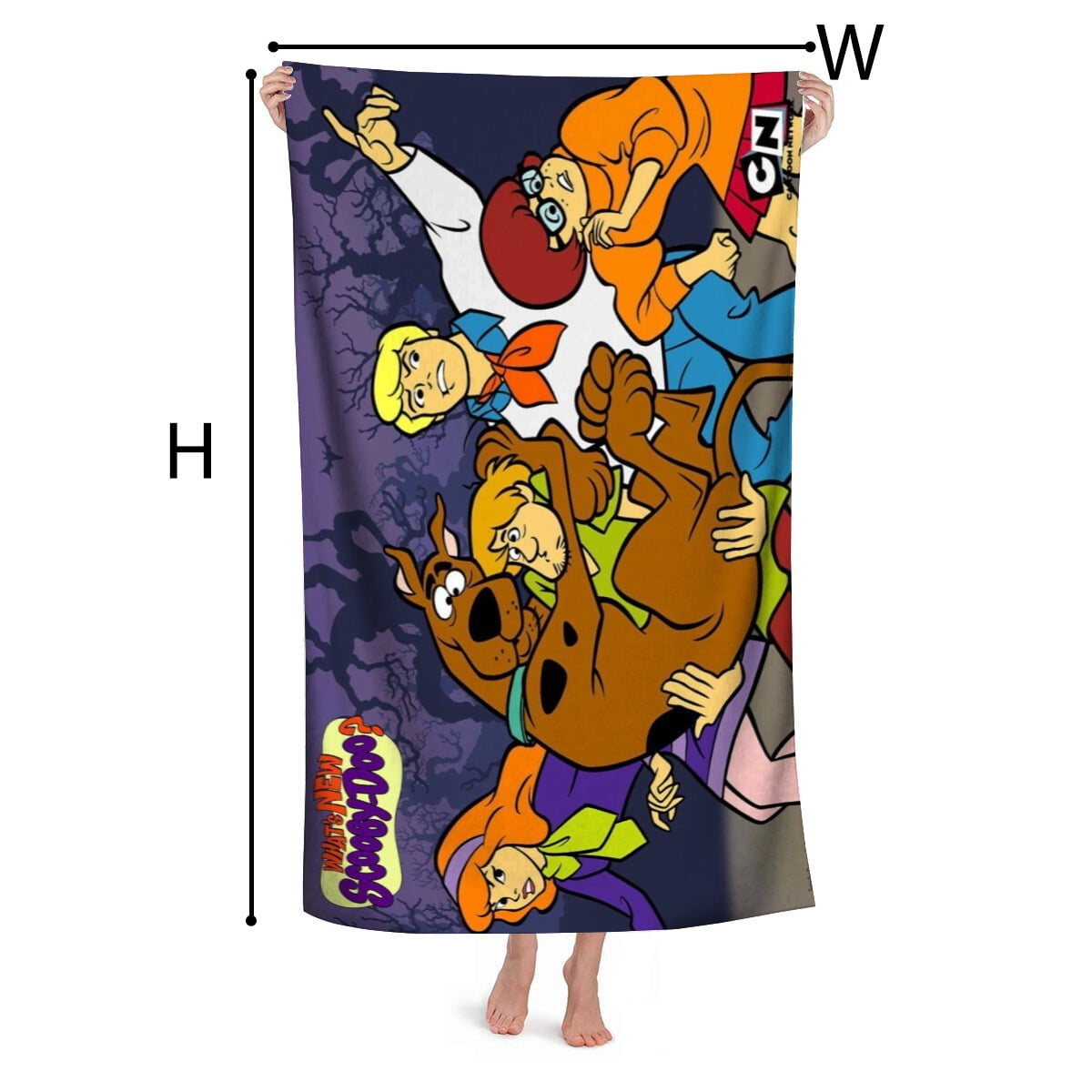 Scooby Gifts Beach Towel for Women Girl Birthday Inspired Fan Bath Outdoor Music Lover