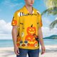 thumbnail image 3 of Fotbe Happy Halloween1 Camisa Hawaiana para Hombre Unisex – Camisa Casual de Verano con Botones de Manga Corta de Algodón y Lino,Medium, 3 of 7