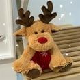 thumbnail image 6 of Deeceymbur 7.08x7.08x11.02in Christmas Deer Plush Toy Medium Sized Cotton Stuffed Animal Funny Tree Home Decor Gift, 6 of 6