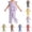 Purple, variant on Fancifize Girls Summer Plaid Lounge Sets Casual Cap Sleeve Shirts Straight Leg Pants Kids Loose Ruffle Hem Outfits