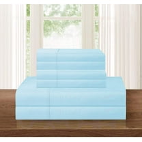 Elegant Comfort 4-piece Bed Sheet Set ,Fitted,Flat, Pillow Cases 1500 Collections ,King Aqua Blue