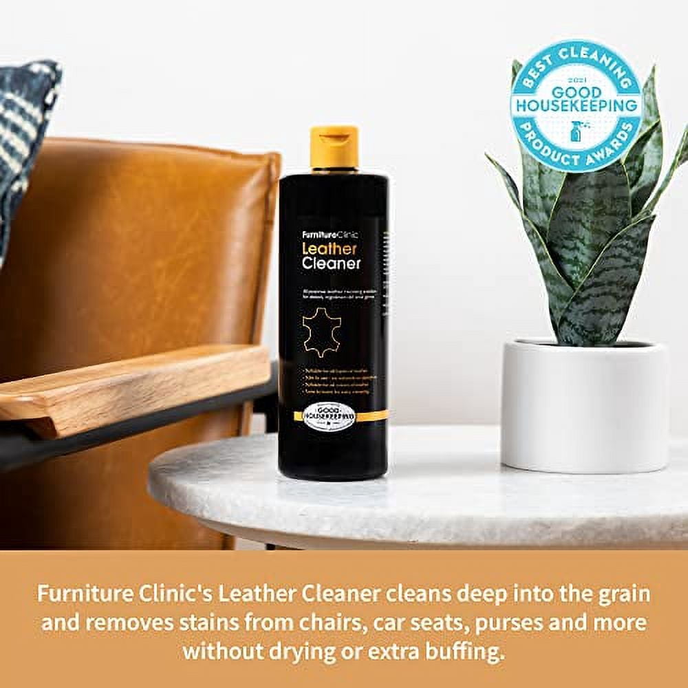 The Original Leather Recoloring Balm by Furniture Clinic - Light Grey Leather Dye for Furniture, Couches & Car Seats - Restore Scratched, Faded, & Damaged Surfaces
